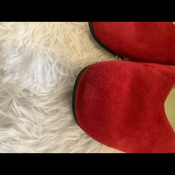 Mephisto suede red slip on Mary Jane flats size 6 1/2 - Picture 6 of 12